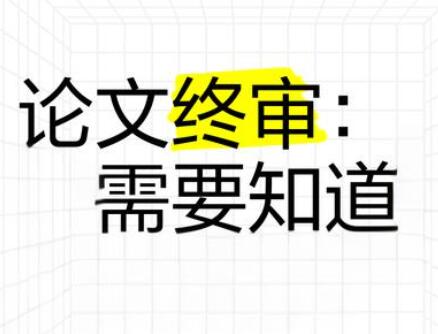 论文终审